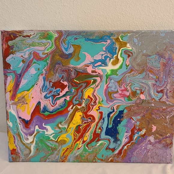 Hand painted Abstract Art Wall Decor - Picture 6 of 10